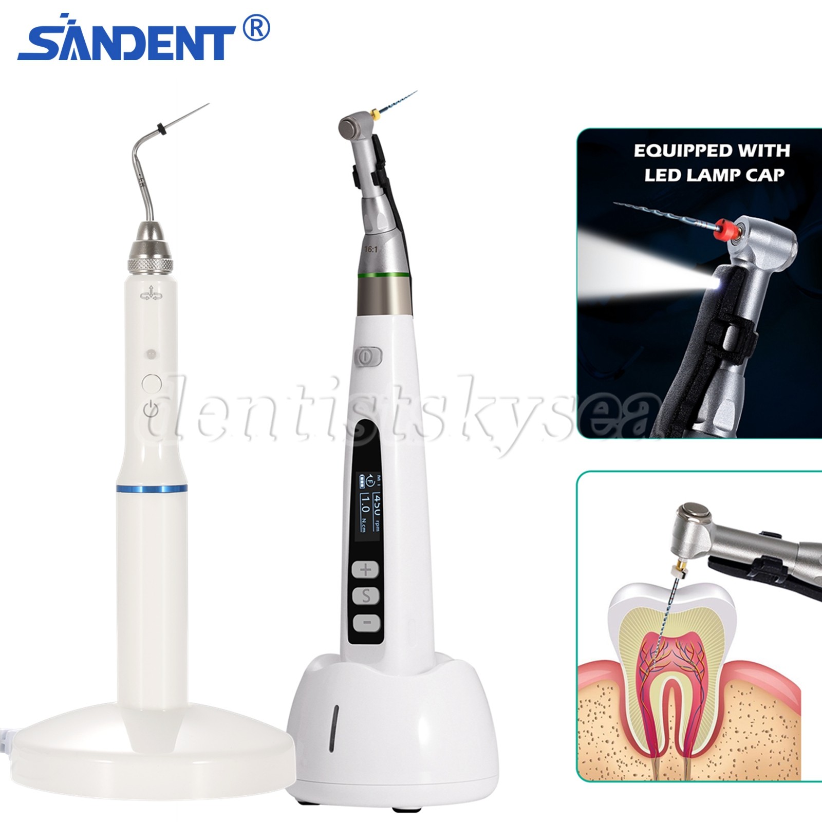 Dental Endodontic Obturation System Gutta Percha Heated Pen/ LED Endo Motor 16:1