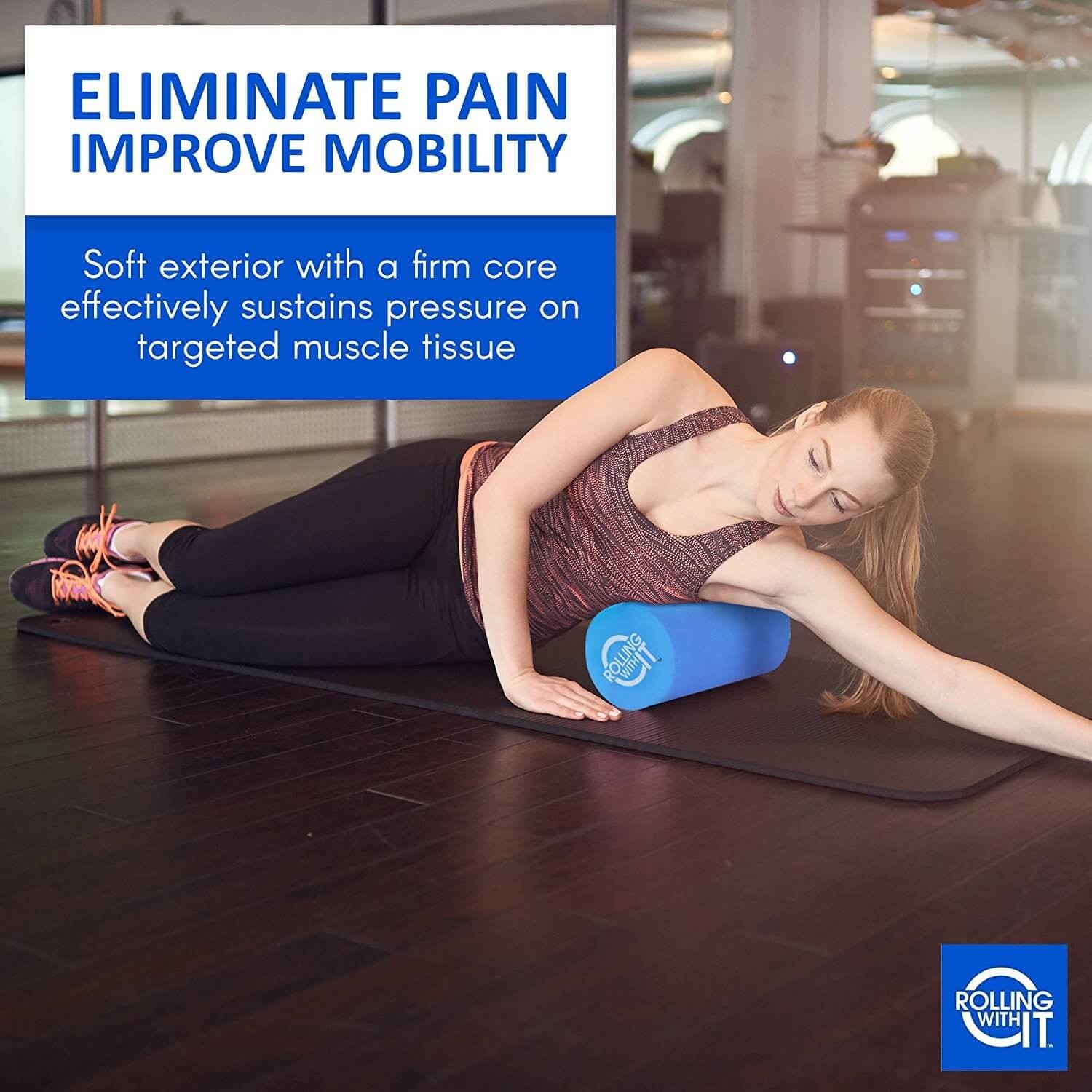 High Density Foam Roller for Physical Therapy, 13 x 6 in