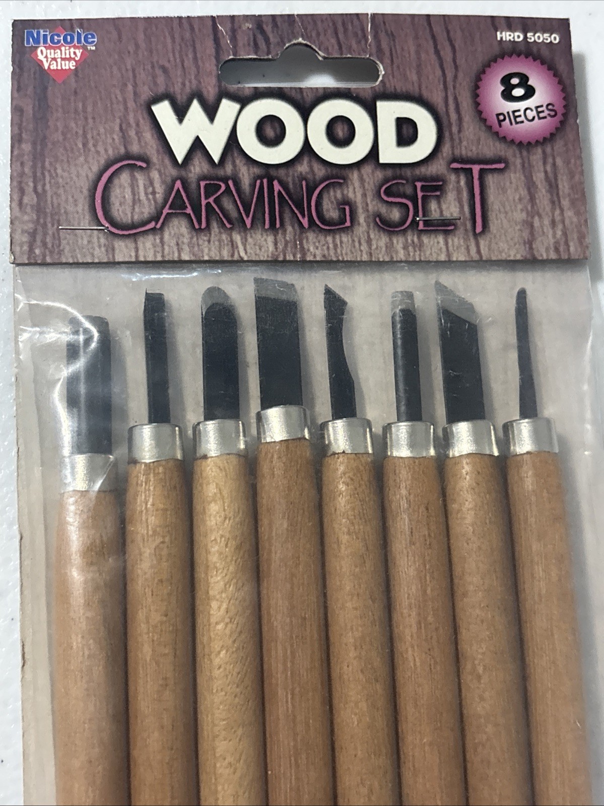 Nicole Wood Carving Kit 8 Piece