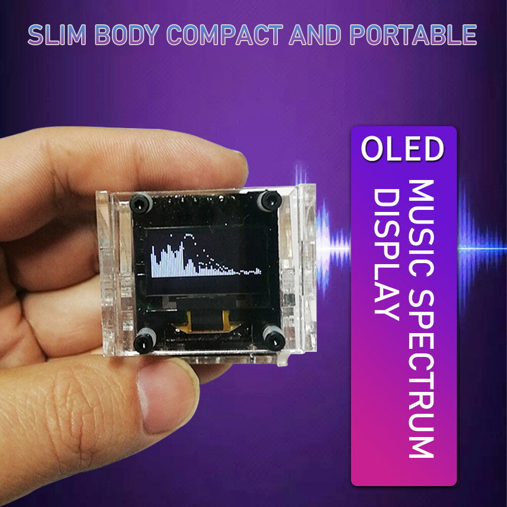 OLED Mini Music Spectrum Display Analyzer Audio Level Indicator VU Meter 8 Types