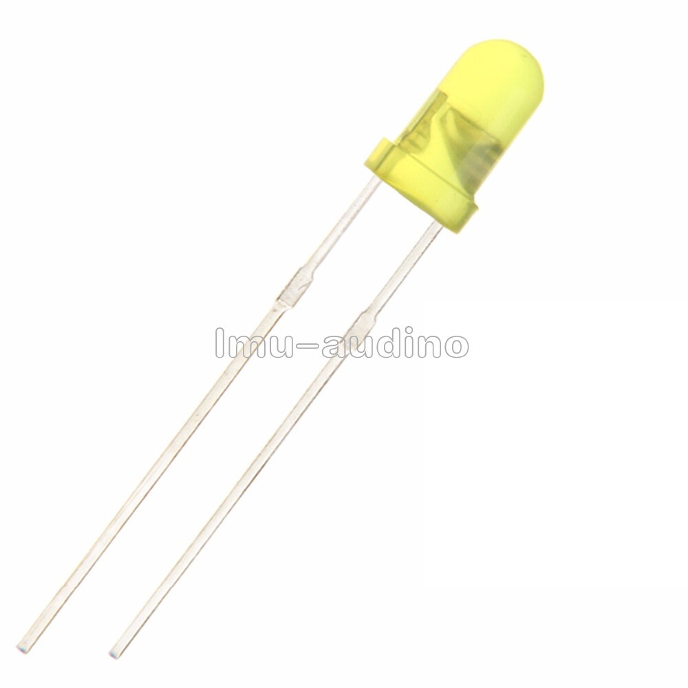 100pcs LED 3mm yellow color yellow light super bright New