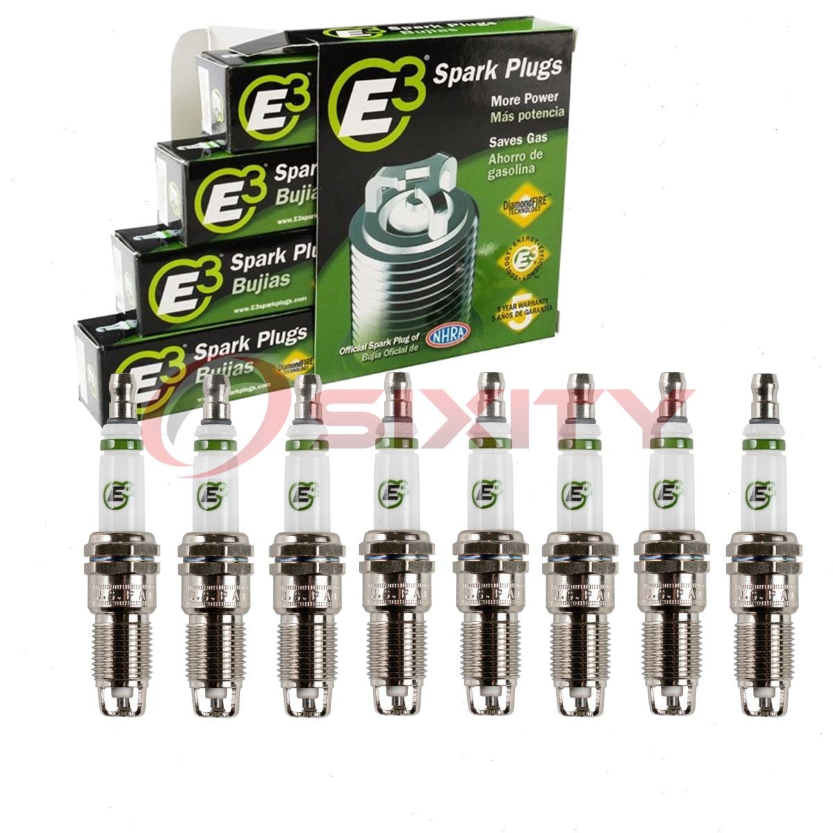 8 pc E3 E3.54 Spark Plugs for XP605 XP5245 XP105 XP104 W95D TR55 TR4VX TR4IX nd