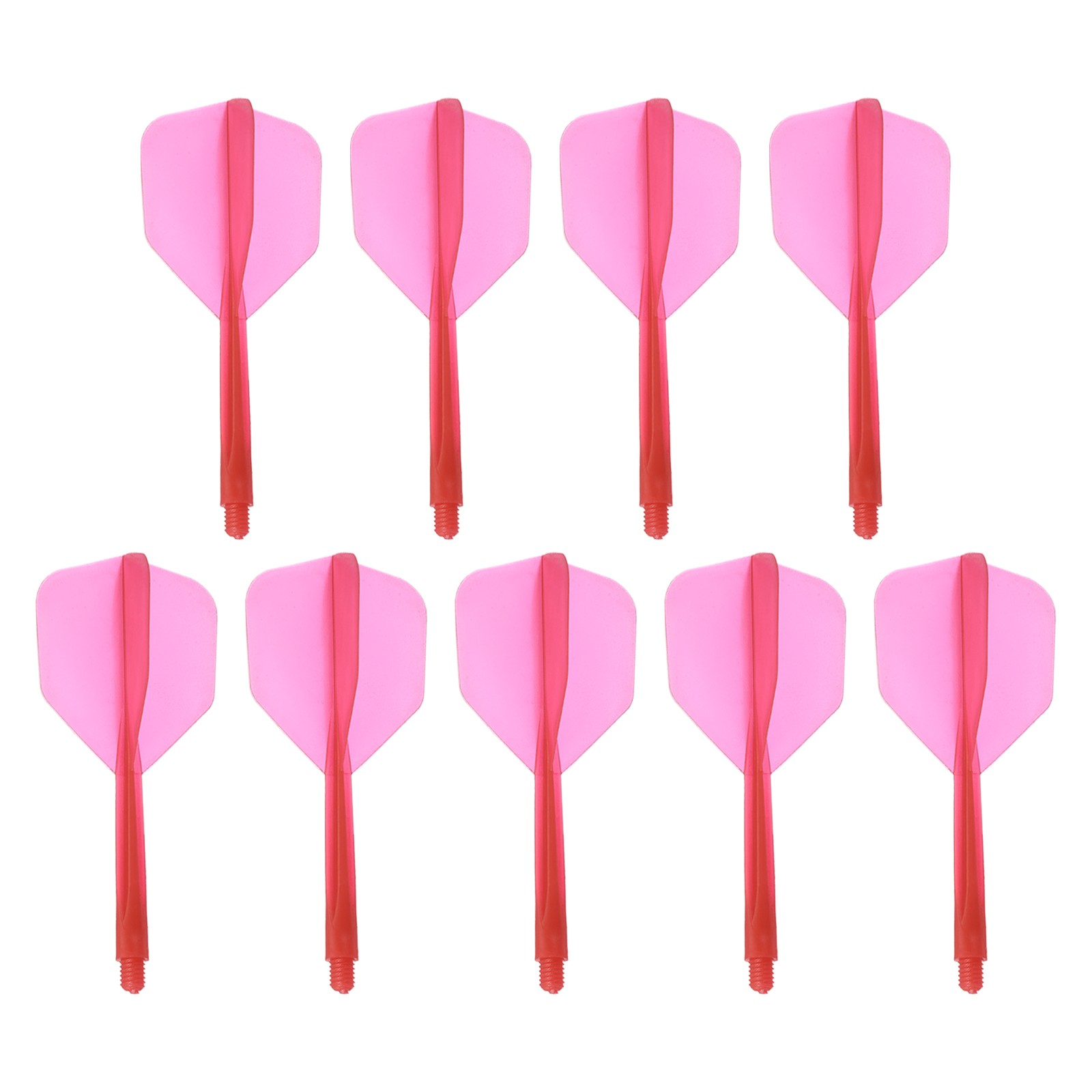 Integrated Dart Shaft Flights, 9 Pack Durable Dart Flight Set, Red