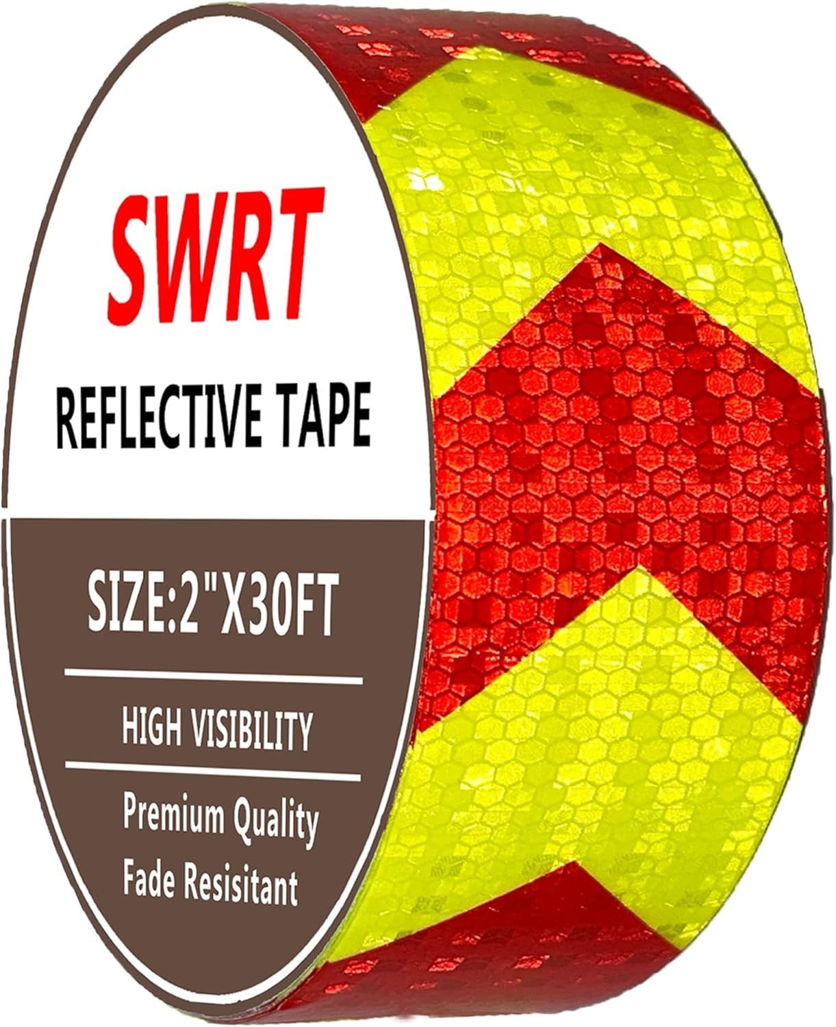 Reflective Tape Outdoor Waterproof, Red & Fluorescent Yellow