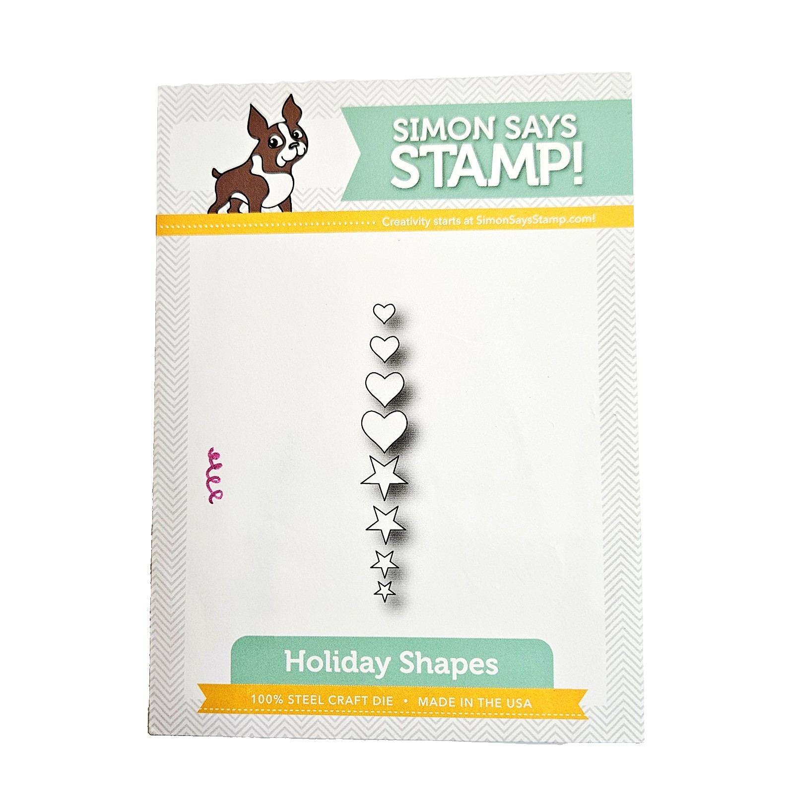 HOLIDAY SHAPES Simon Says Stamp Dies Heart Star Sprinkle Shaker Filler bb229