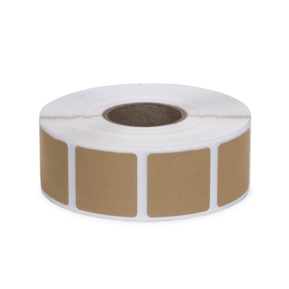 Chltargets Roll Of 1000 7/8 Square Target Pasters Brown 3000 Pasters
