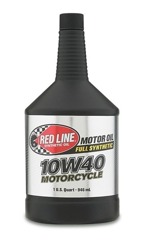 Red Line Oil 10W40 Motorcycle Oil Synthetic 1 Quart - Case of 12