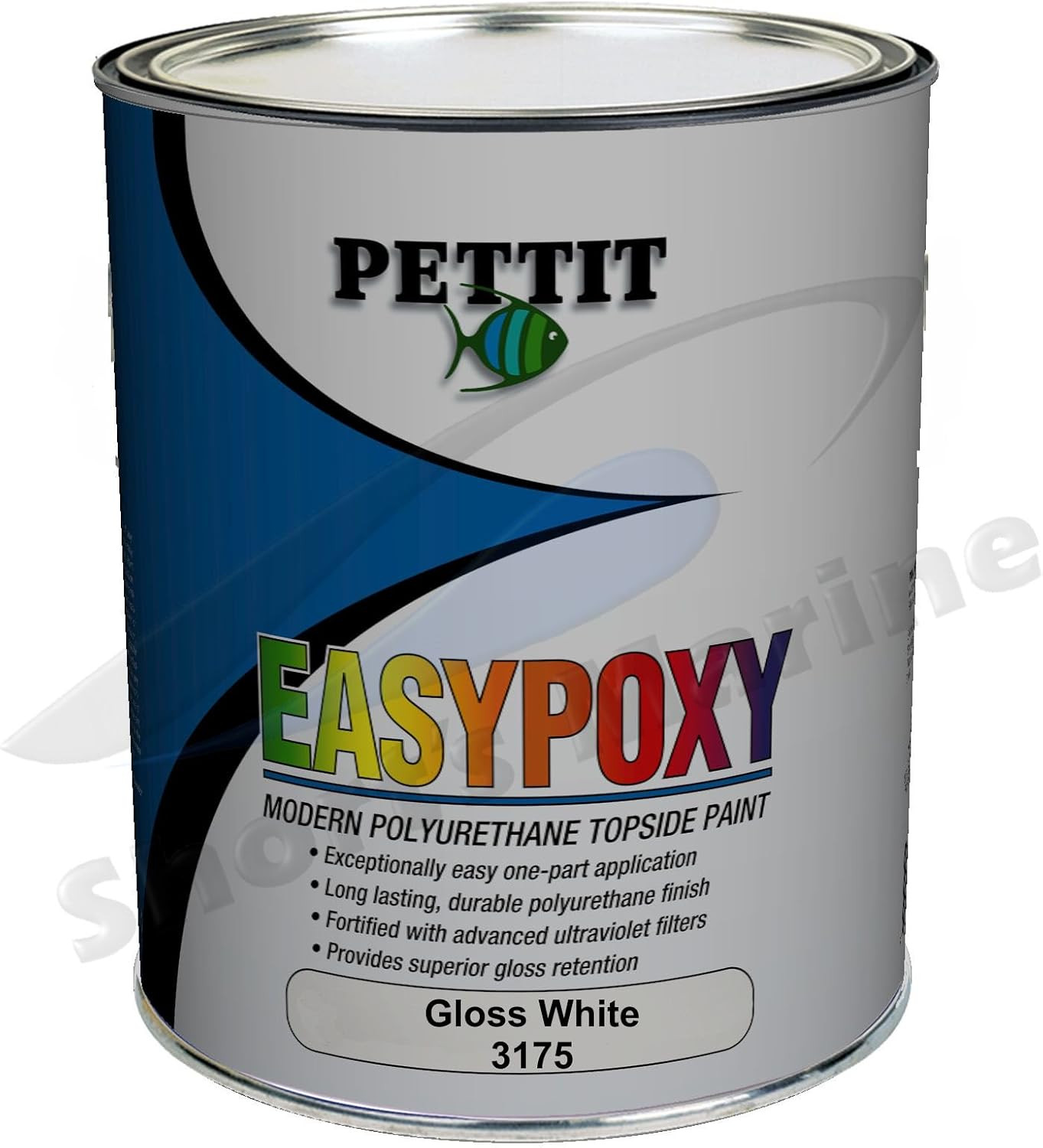 Pettit EZ-Poxy Marine Paint Gloss White Quart - UV Resistant Enamel for Decks