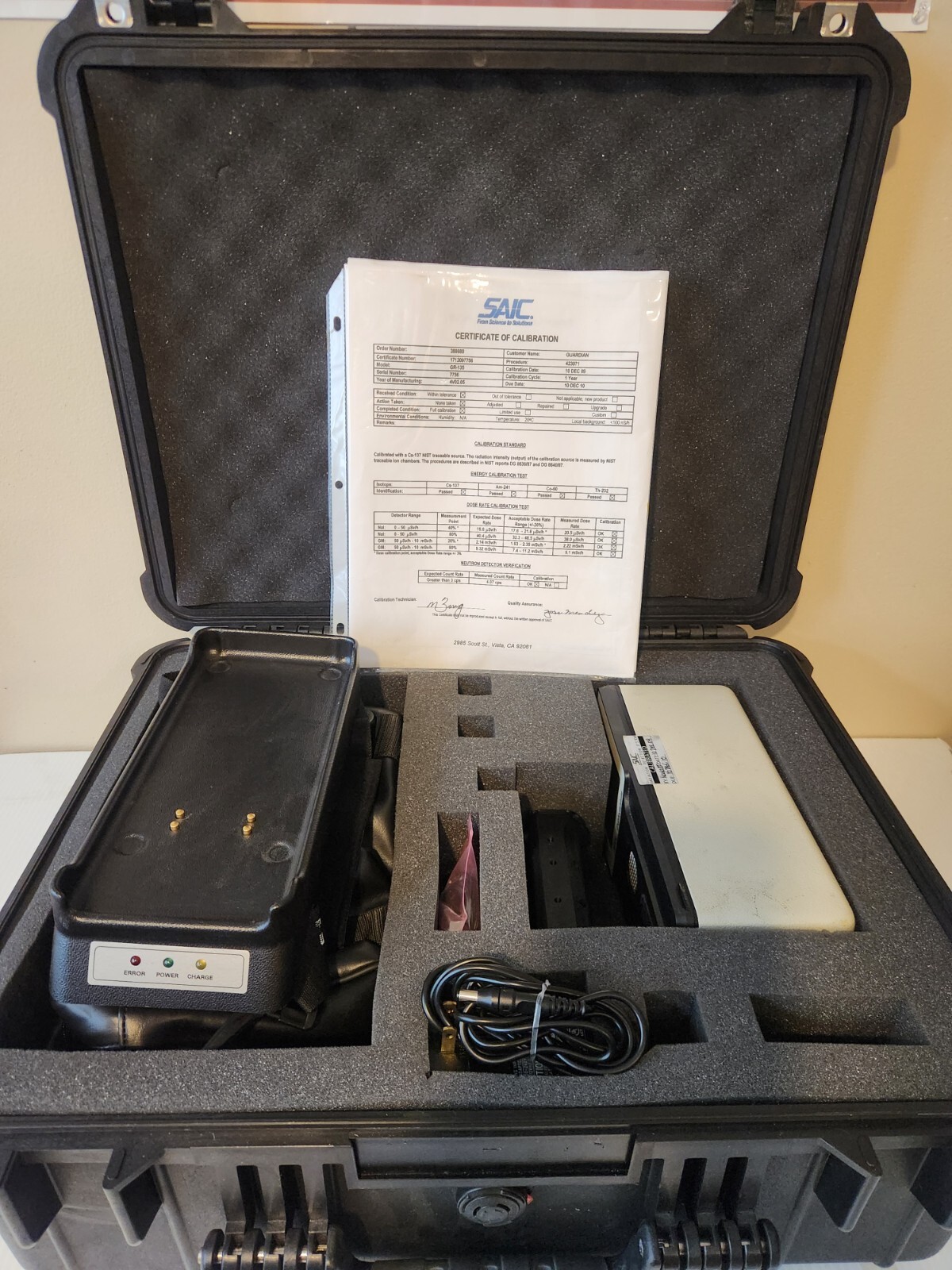 SAIC Exploranium GR-135 ND-H Plus The Identifier detector, tested, guaranteed