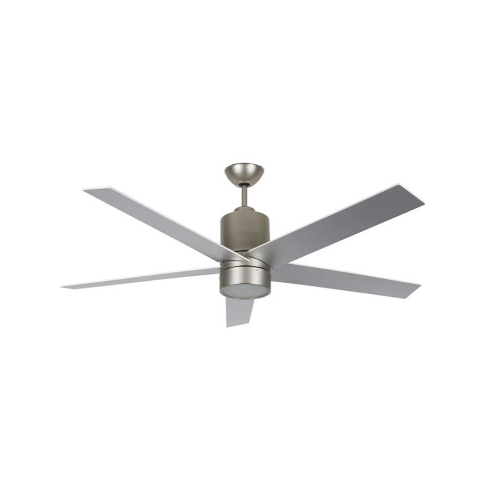 Concord Fans 56"  Vento Ceiling Fan Silver/White Blades  with LED and Remote