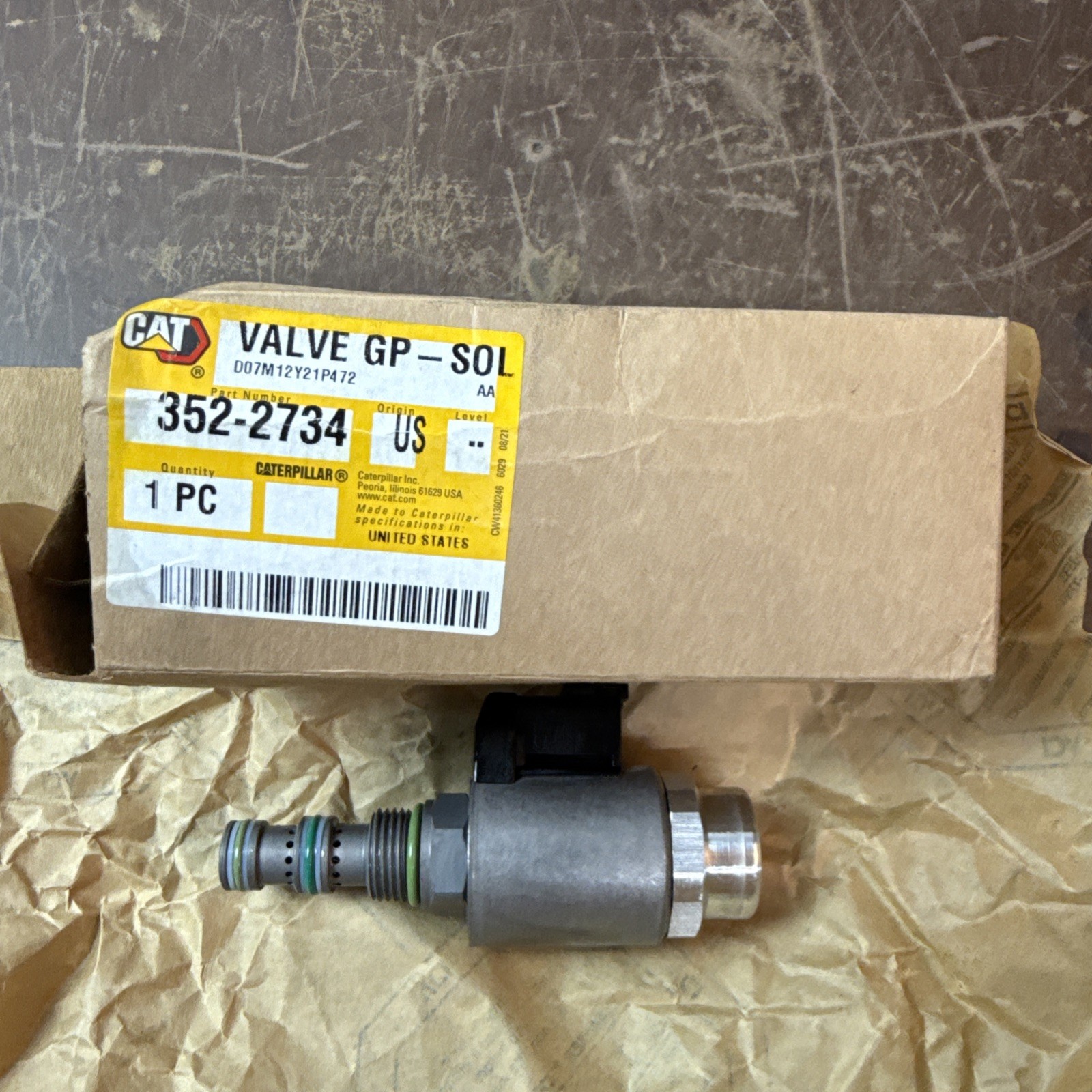 OEM CATERPILAR 352-2734 VALVE GP-SOL Brand: Cat 3522734 VF