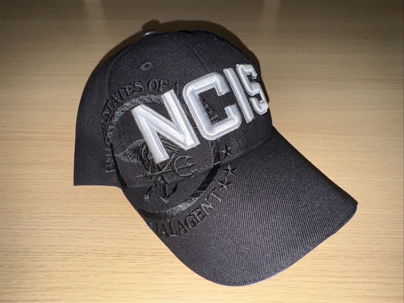 NCIS Naval Criminal Investigative Service Military Baseball Hat Cap Black