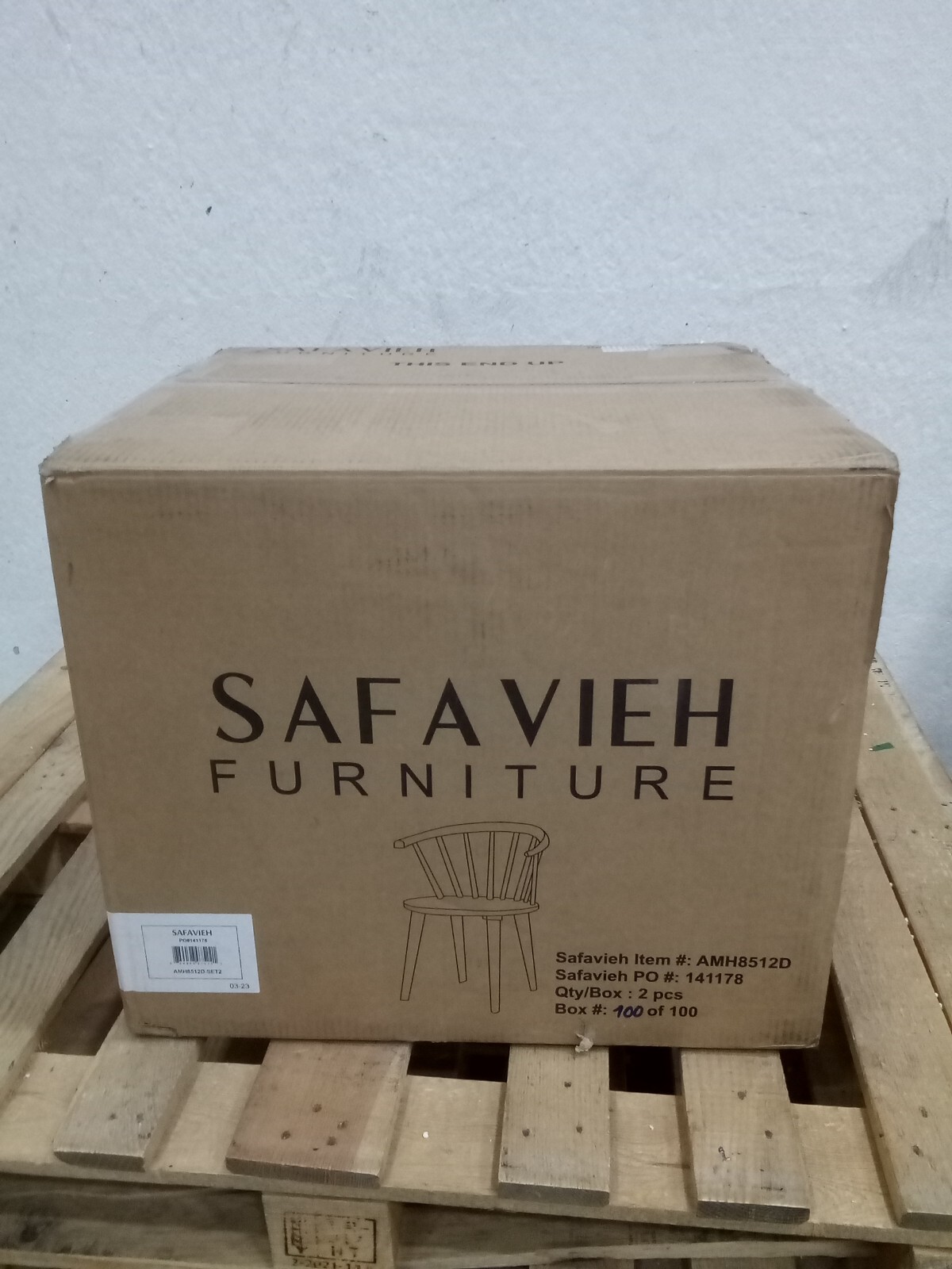 Safavieh Curved Spindle Side Chair, Reduced Price 2172722848 AMH8512D