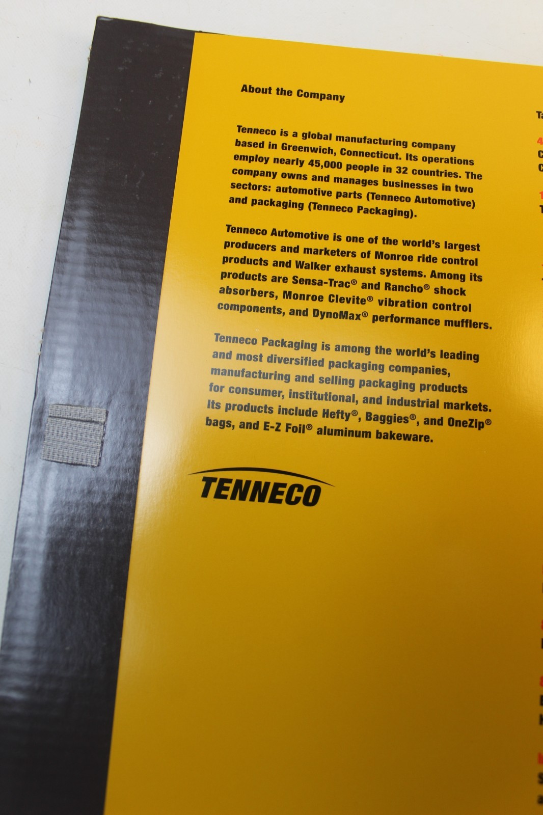 Tenneco 1996 Catalogue