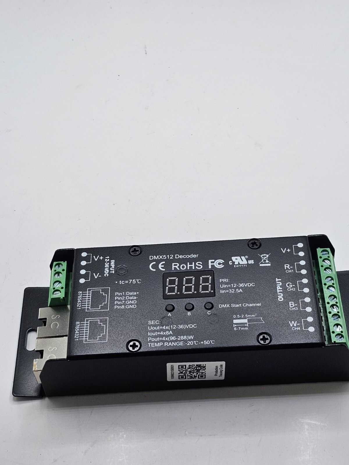 DMX512 Decoder 6CH Channel RGBW Controller led stage Dj lighting CMOS Output