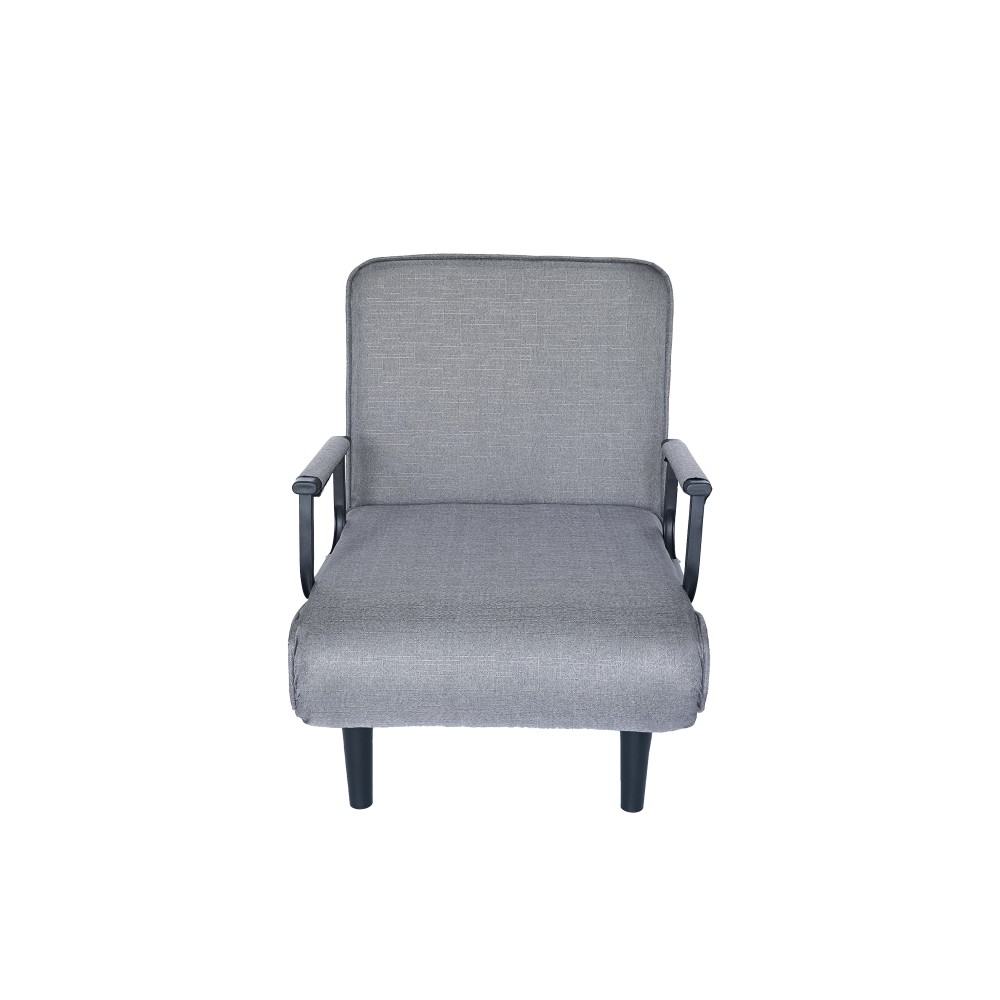 Folding Sofa Chair with Small Pillow Linen Fabric Multi-Purpose