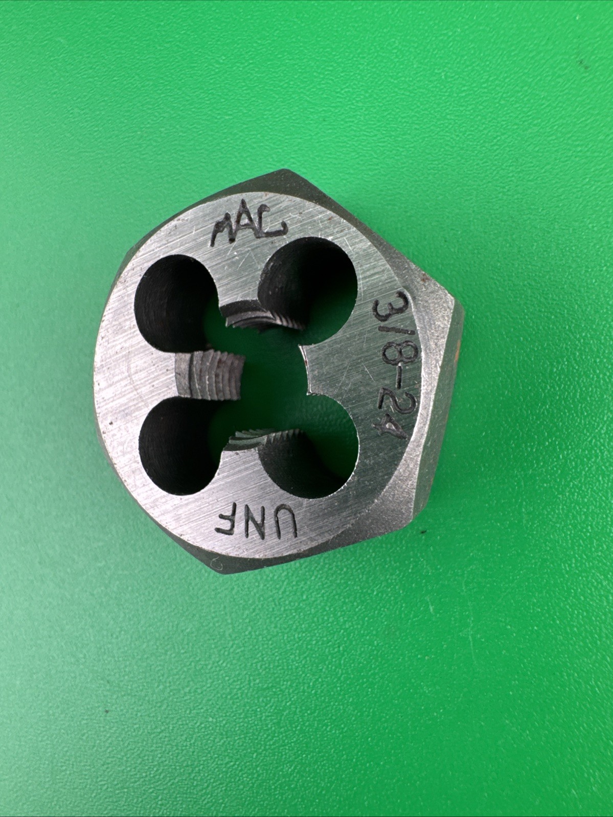 Mac Tools 6536DIA SAE Hexagonal Die 3/8"-24 NF - 1" Shank