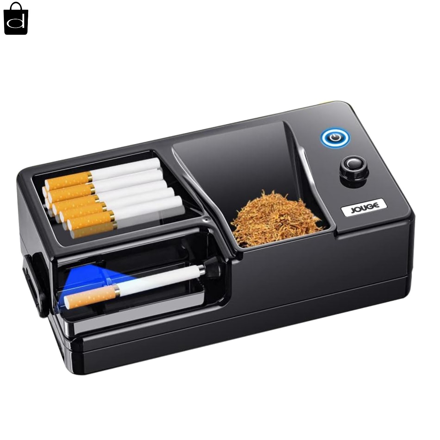 Electric Cigarette Rolling Machine, Portable Tobacco Injector Machine can Grind