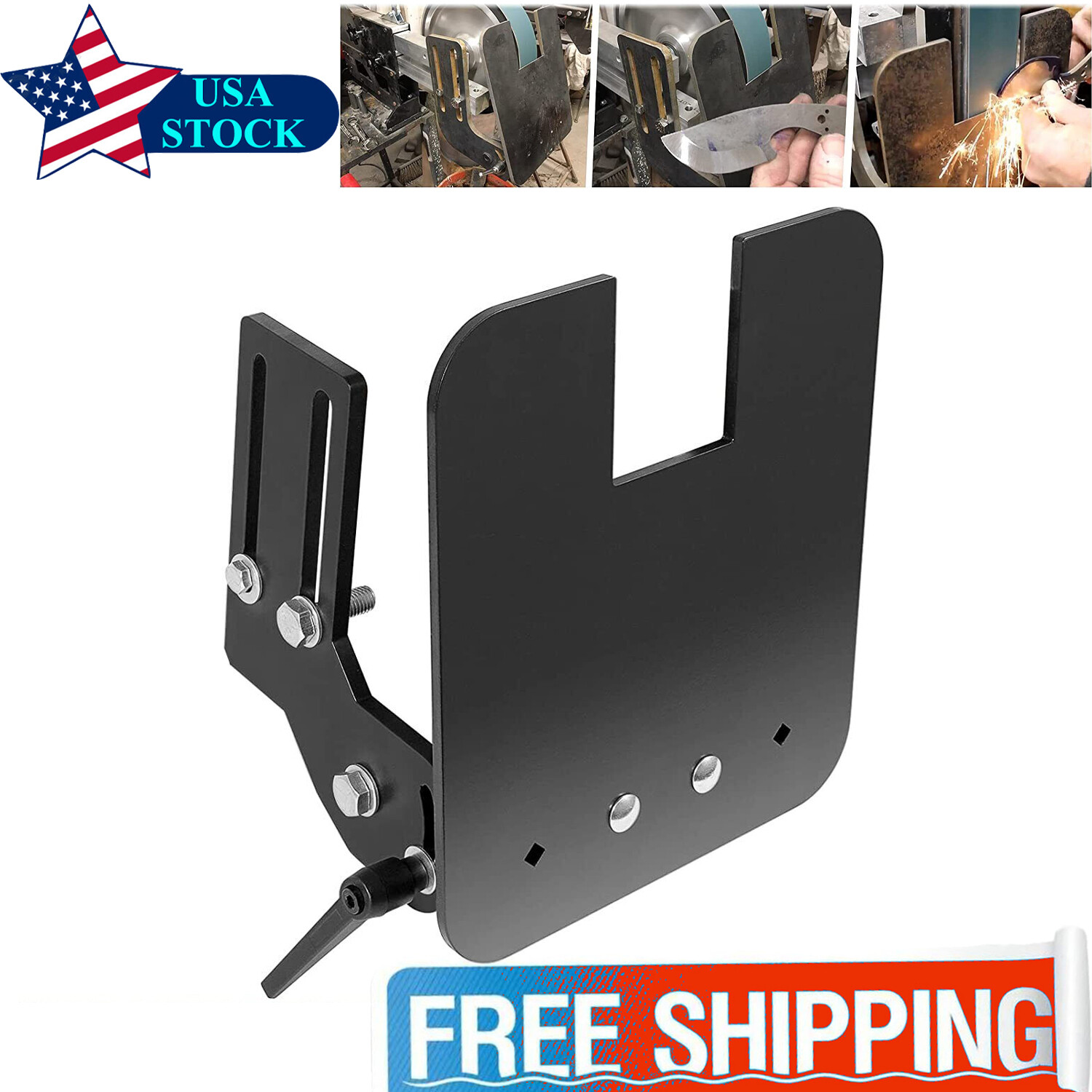 2x72" Knife Bevel Grinding Jig Tool Rest OBM Belt Grinder Tilt Table Flat Platen