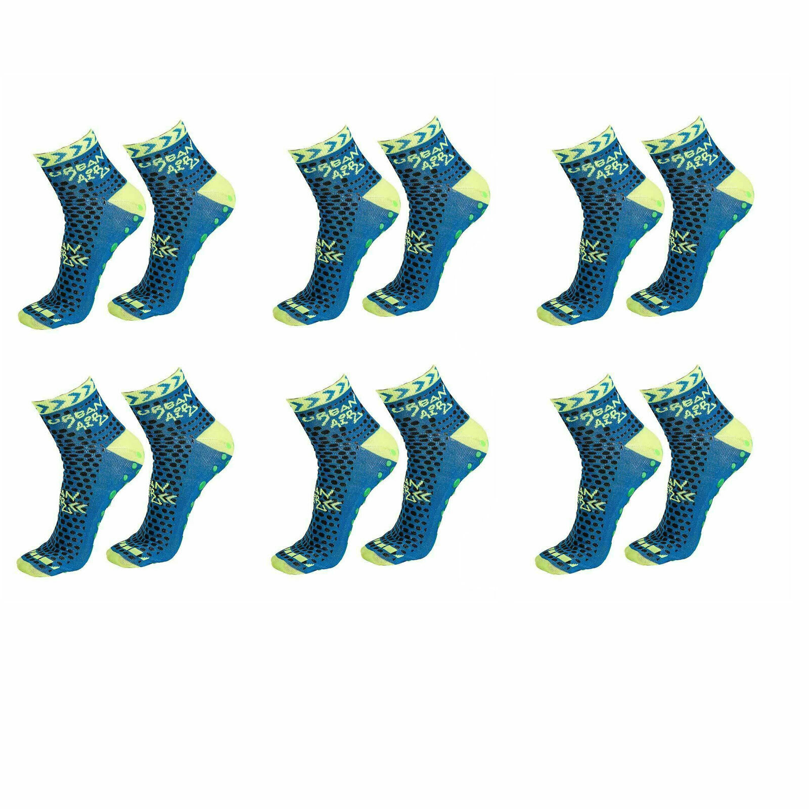 (6 Pairs) Urban Air Tranpoline Park Youth Small 6" Socks - Youth Tranpoline Sock