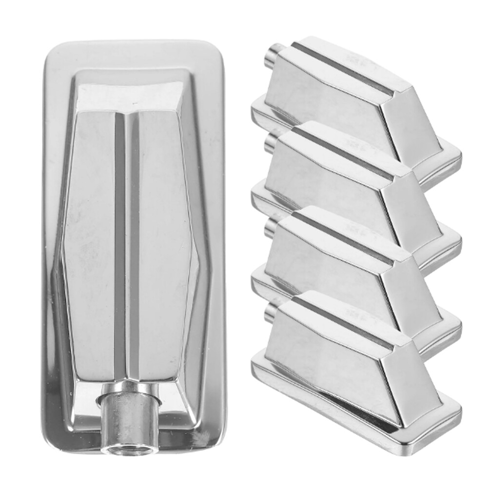 5 PCS Single End Drum Lugs Silver Metal Rectangle Drum Lug Metal Drum Replacemen
