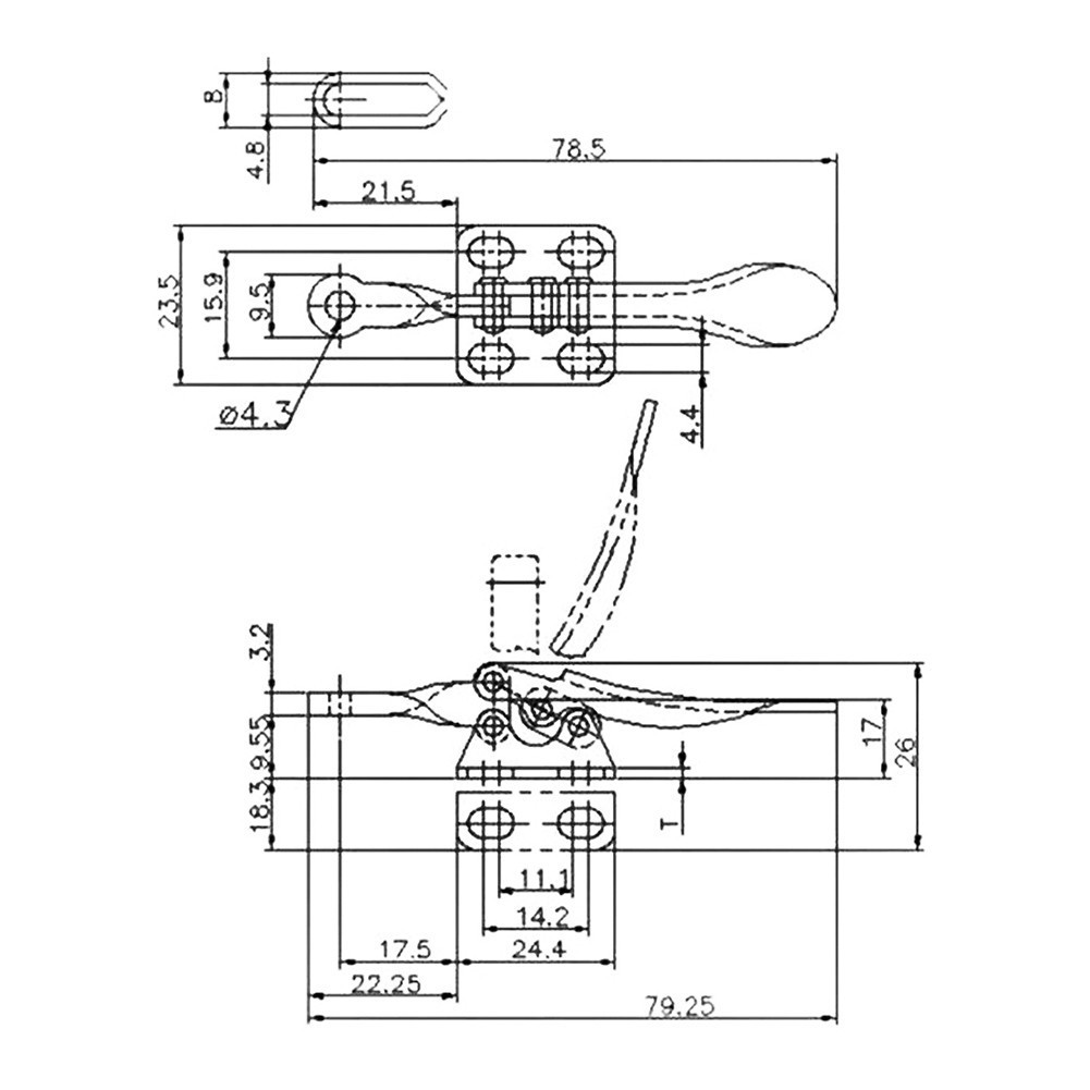 Reliable GH201A Hand Clip Tools Prevents on Functioning During Clamping