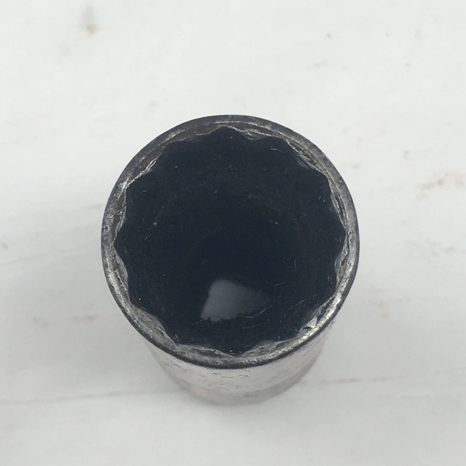 Snap On SF-221 11/16" 3/8" Drive Chrome Deep 12-Point Socket, Rust (Used)