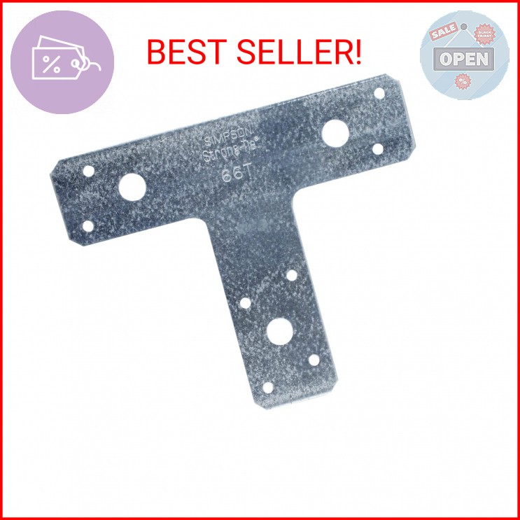 Simpson Strong-Tie 66T 6 in. x 5 in. 14-Gauge Galvanized T Strap