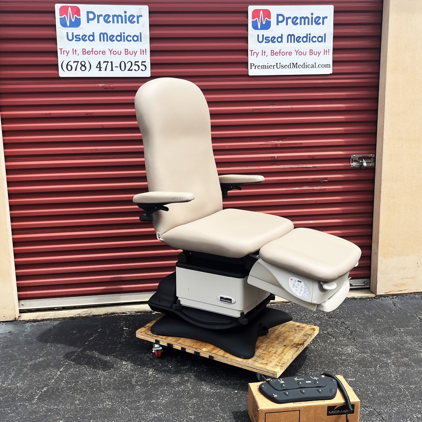 Medical Exam Chair Table Spa New White Upholstery Premier Used Medical Equipment