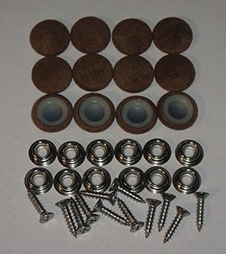 12 Pieces #30 Dura Snap Buttons RV Trailer Brown Fabric
