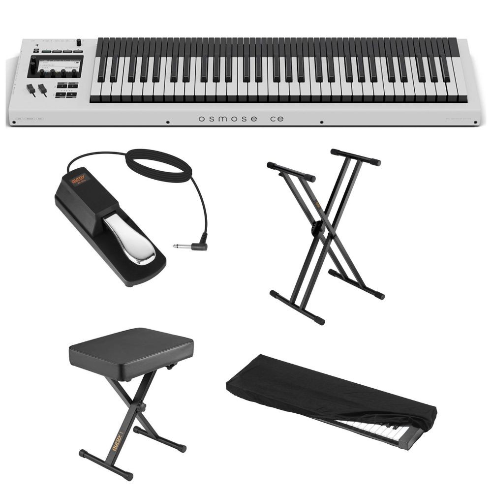 Expressive E Osmose CE 61-Key MPE Controller Bundle w/ Stand Bench Pedal