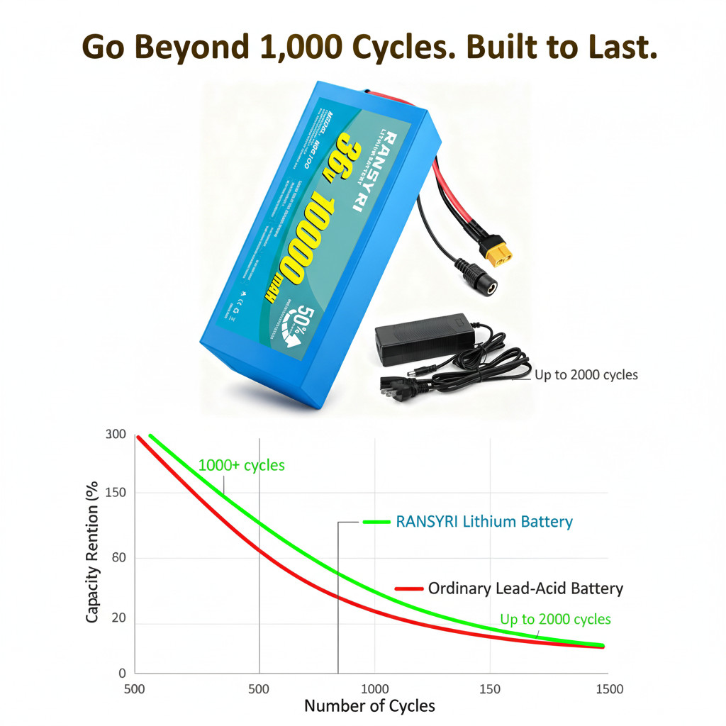 New 36V 10AH lithium Battery