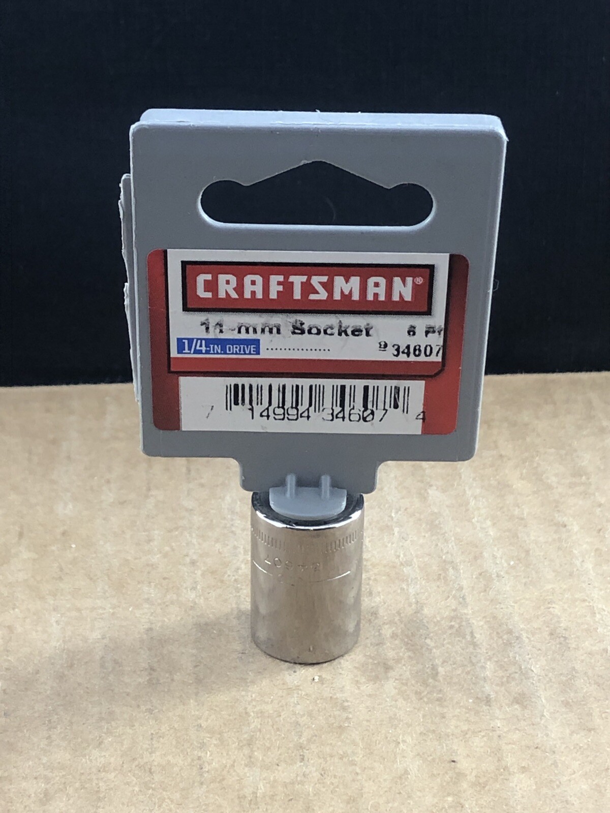 Craftsman 11-mm Socket, 6 Pt., 1/4” Drive, #34607 COMBINED SHIP $1 PER MULT