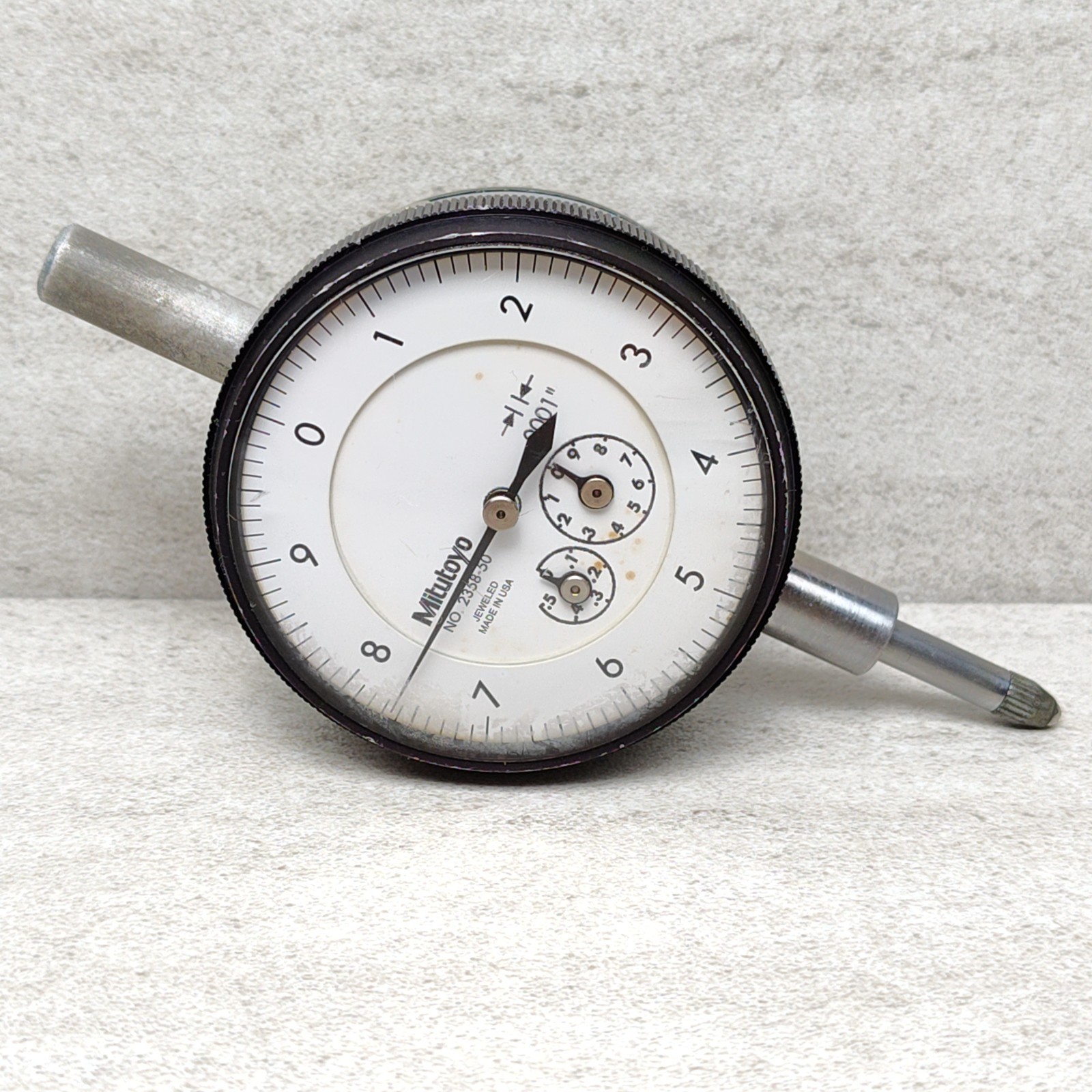 Mitutoyo 2358-50 Lug Back Dial Indicator .0001" Jeweled