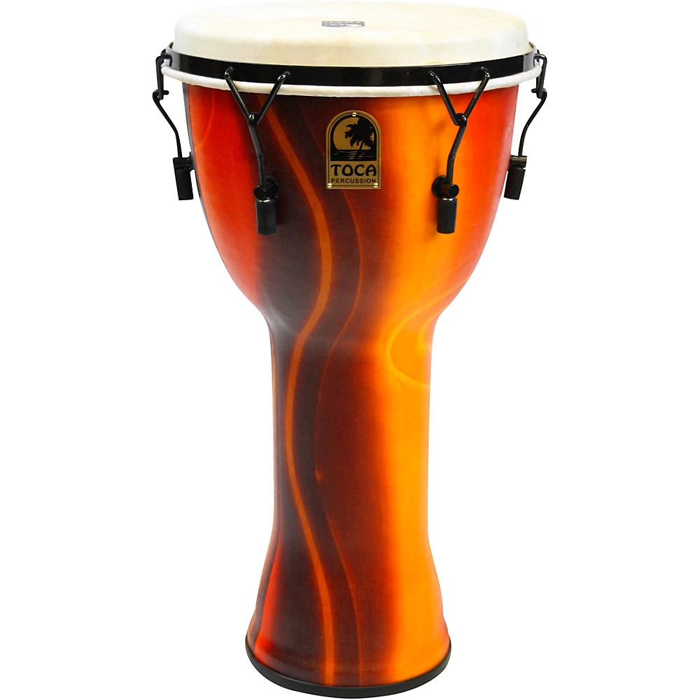 Toca Mechanically Tuned Djembe with Extended Rim 12 in. Fiesta