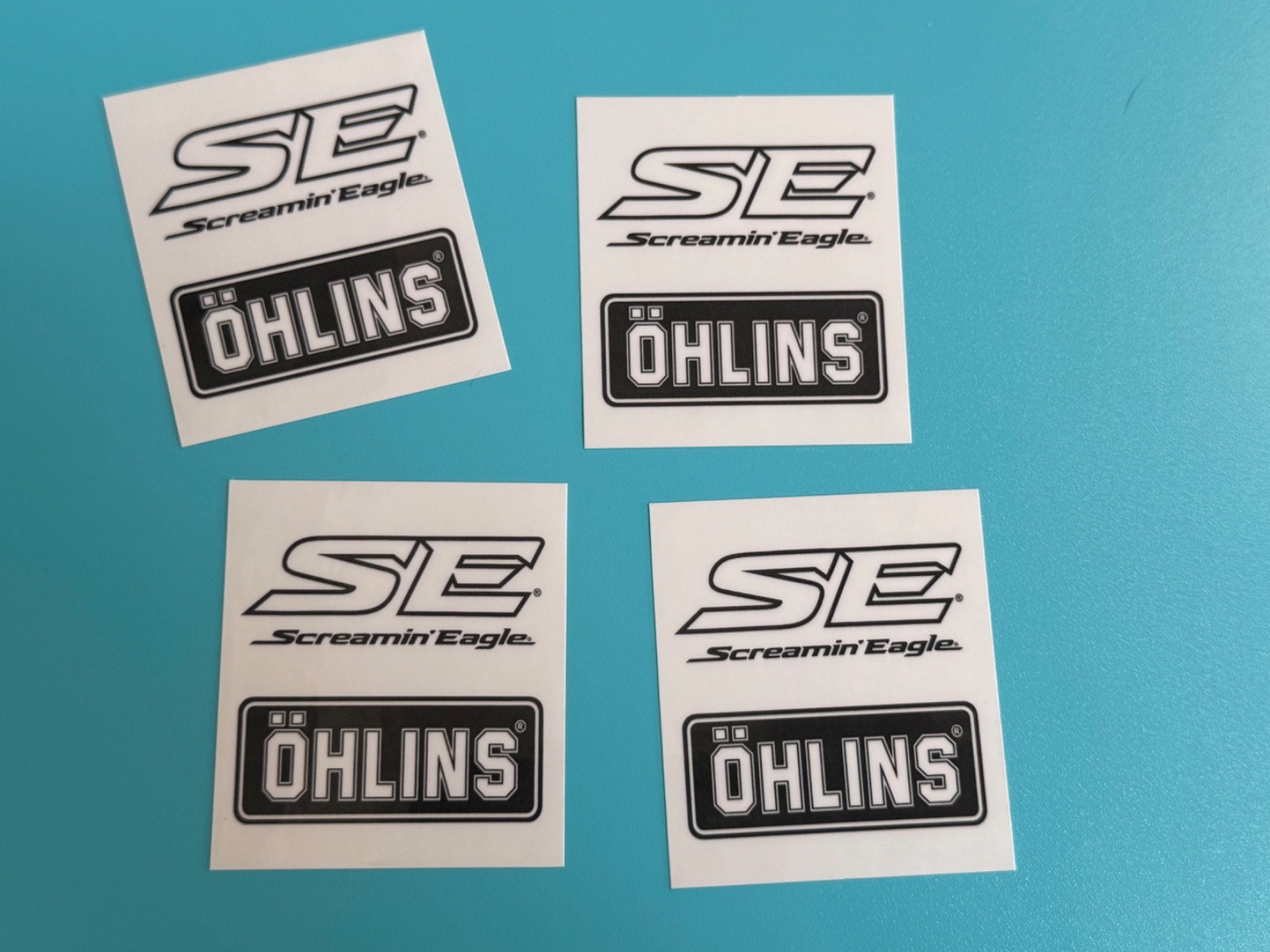 x4 Ohlins Stickers Decal Motorcycle Screaming Eagle 2 x 2.25 Harley Davidson