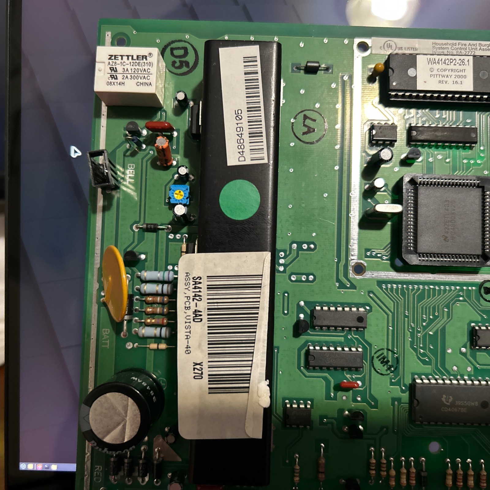 Honeywell Vista 40P alarm panel