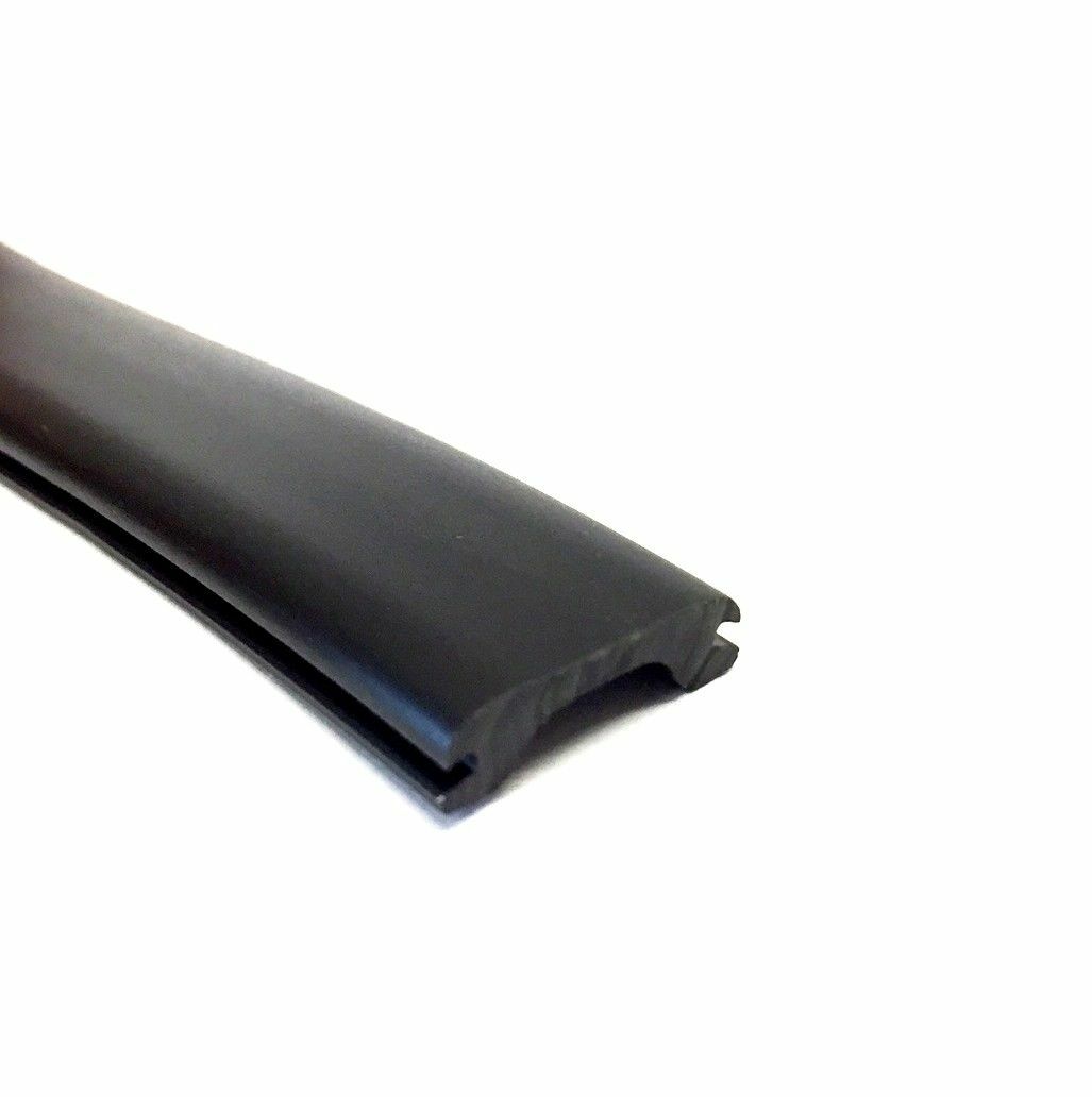 Black RV Marine Vinyl 1/2" Insert Thin Trim Mold Flexible Screw Cover 10 ft