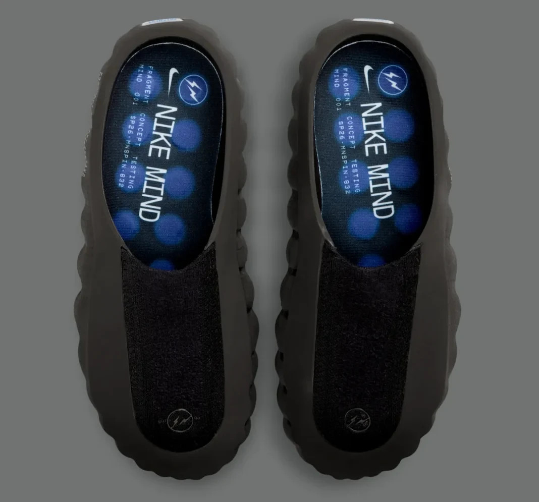 NEW Fragment x Mind 001 Slide “Black” IQ8502-001 Size US 7-12 for Men