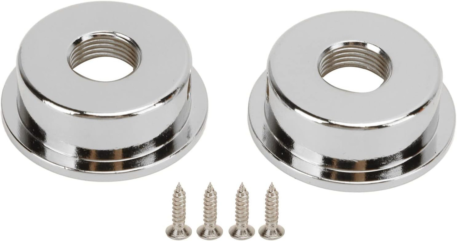 TL Electric Guitar Jack Cover 2PCS, Electrosocket Jack Plate with Mounting Screw