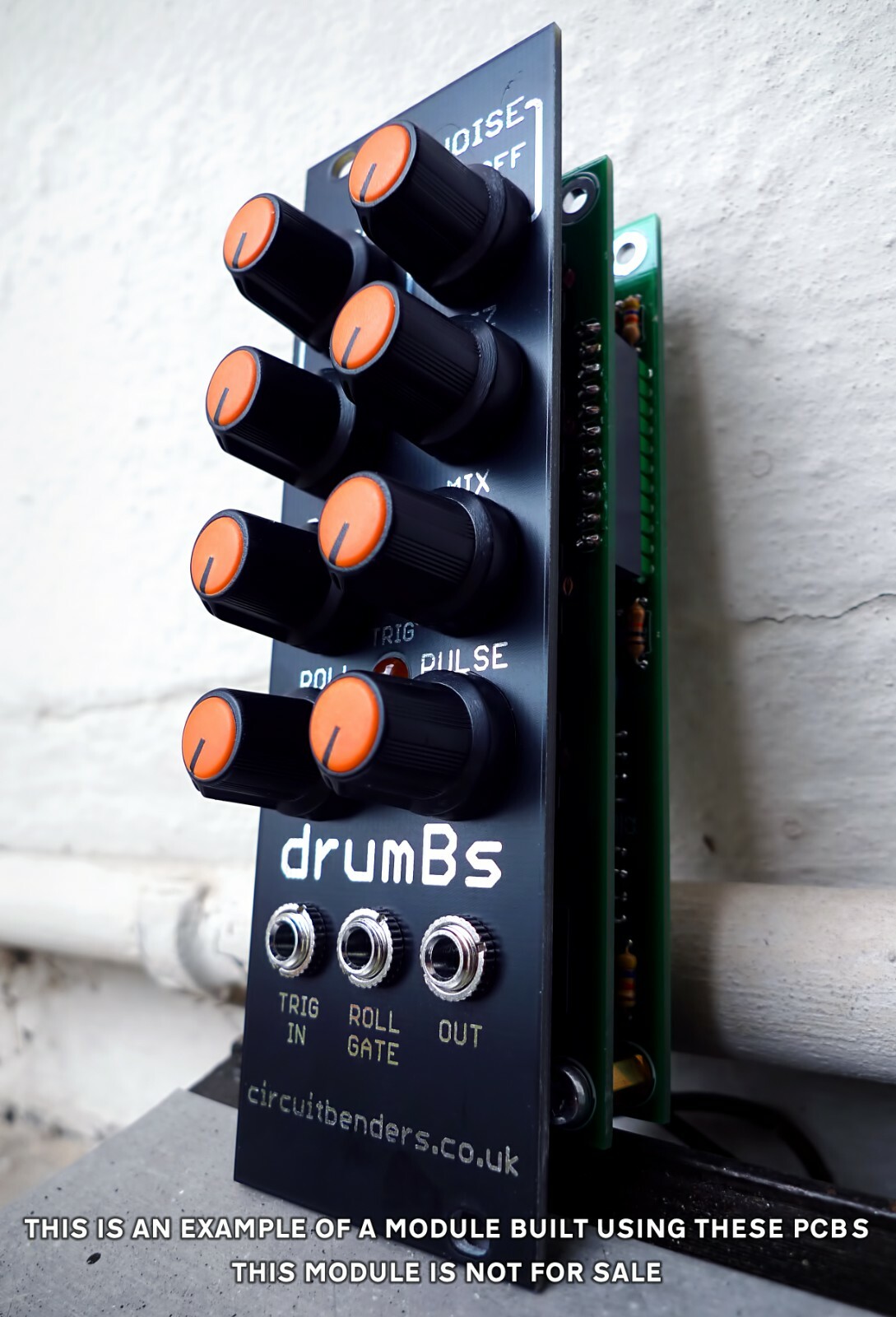 circuitbenders drumBs PCB set - eurorack analogue percussion module synth DIY