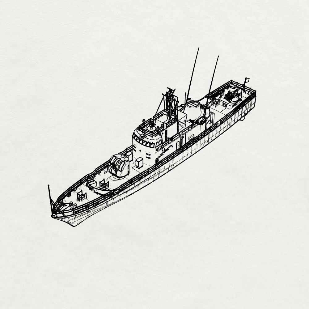 SSMODEL SSC350760 1/350  Military Model Kit USS Asheville (PGM-84) Water Line