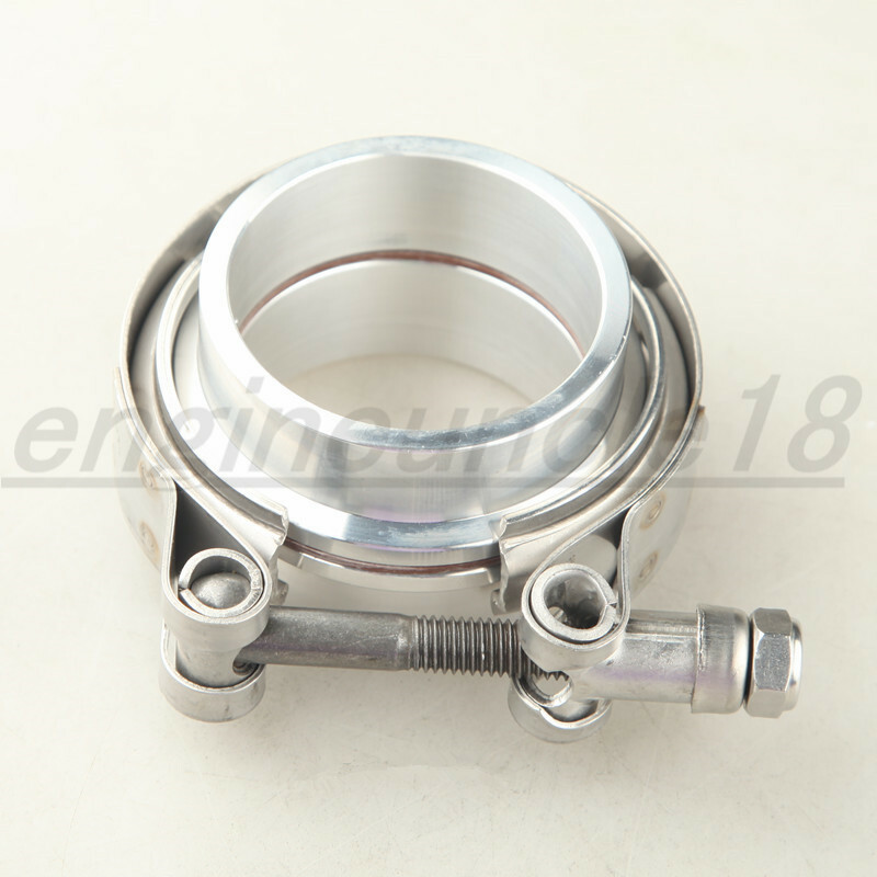 NEW 2" Turbo Intercooler Pipe SS V-Band Vband Clamp + Aluminum Flanges Kit USA