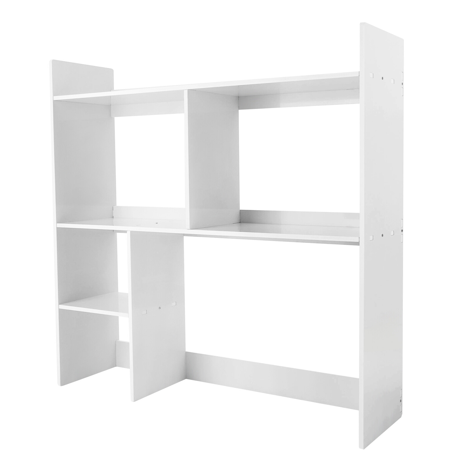 Desktop Bookshelf Plastic Desktop Storage Organizer 5 Grid for Office & Home