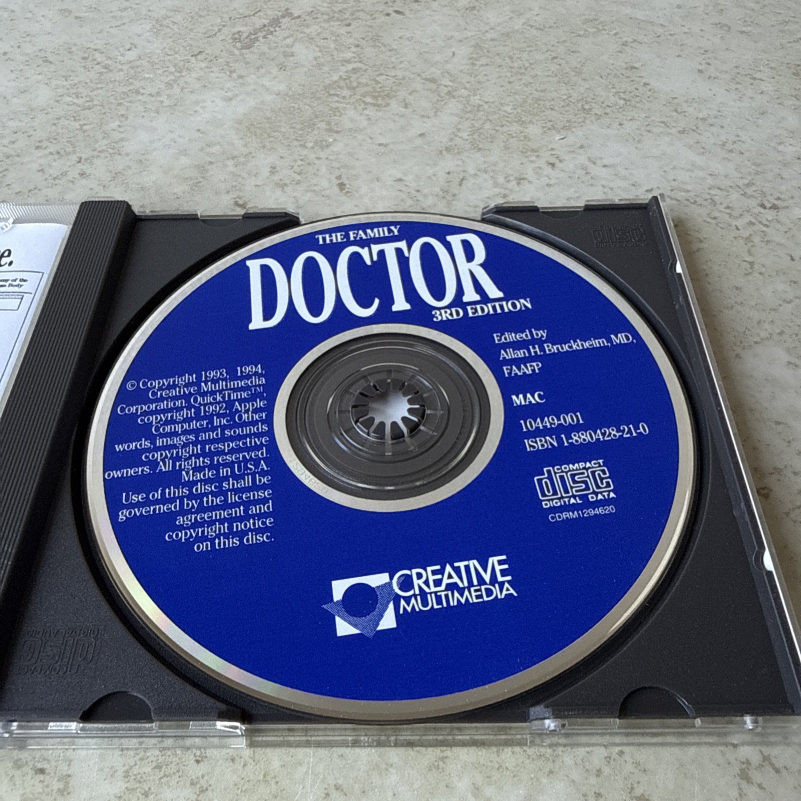 The Family Doctor 3rd Edition CD / ROM / Macintosh Computer Software