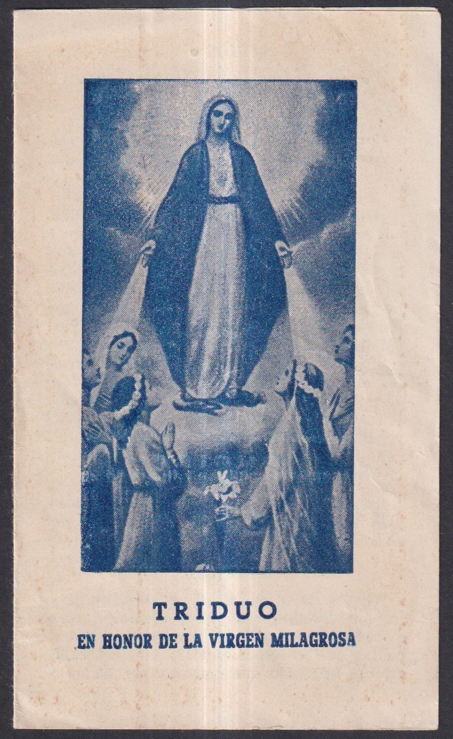 Holy card antique de la Virgin Milagrosa santino image pieuses estampa