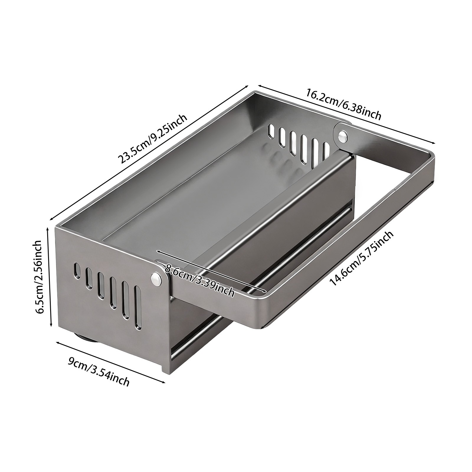 Kitchen Sink Sponge Holder, Kitchen Sink Storage Organizer with Suction Cups