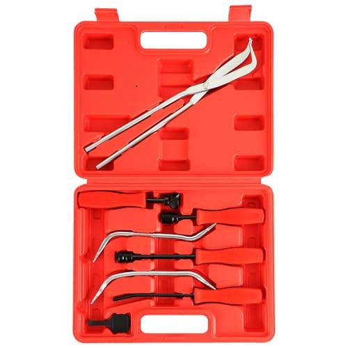 8PCS Drum Brake Tool Kit | Drum Brake Tool, Drum Brake Spring Tool, Red