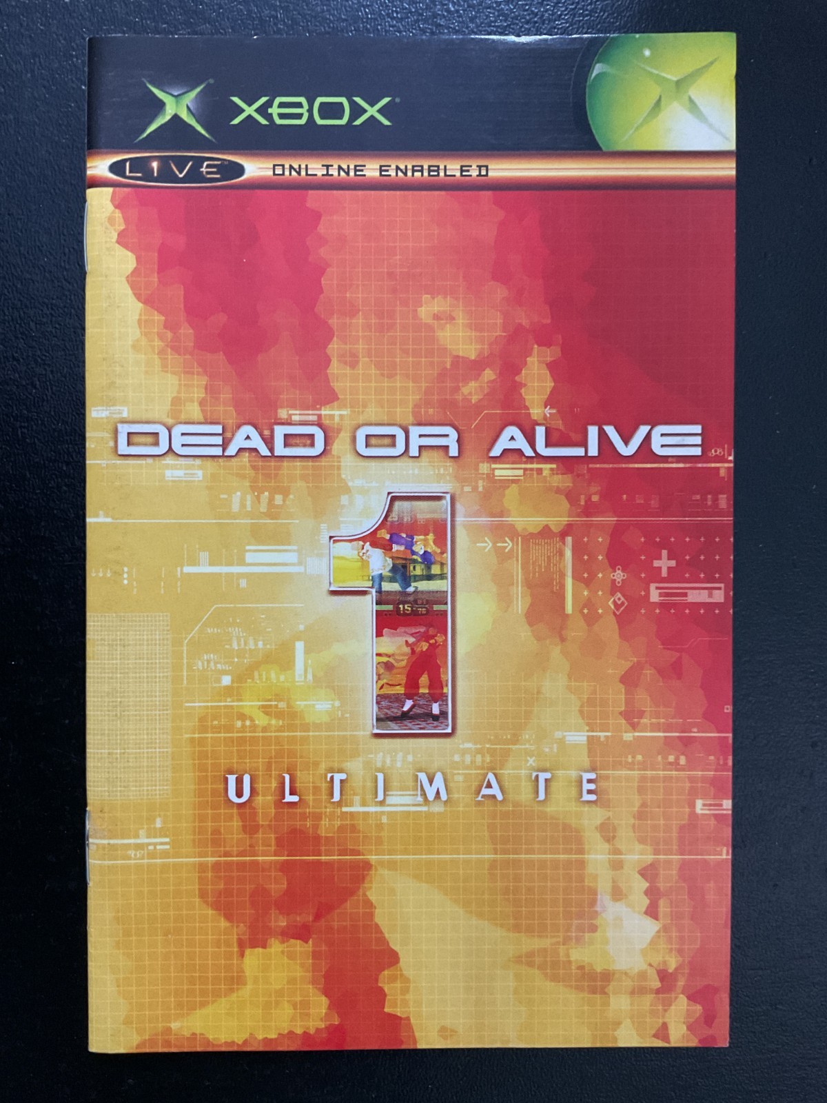 Dead or Alive 1 Ultimate Microsoft Original XBOX Instruction Manual Only