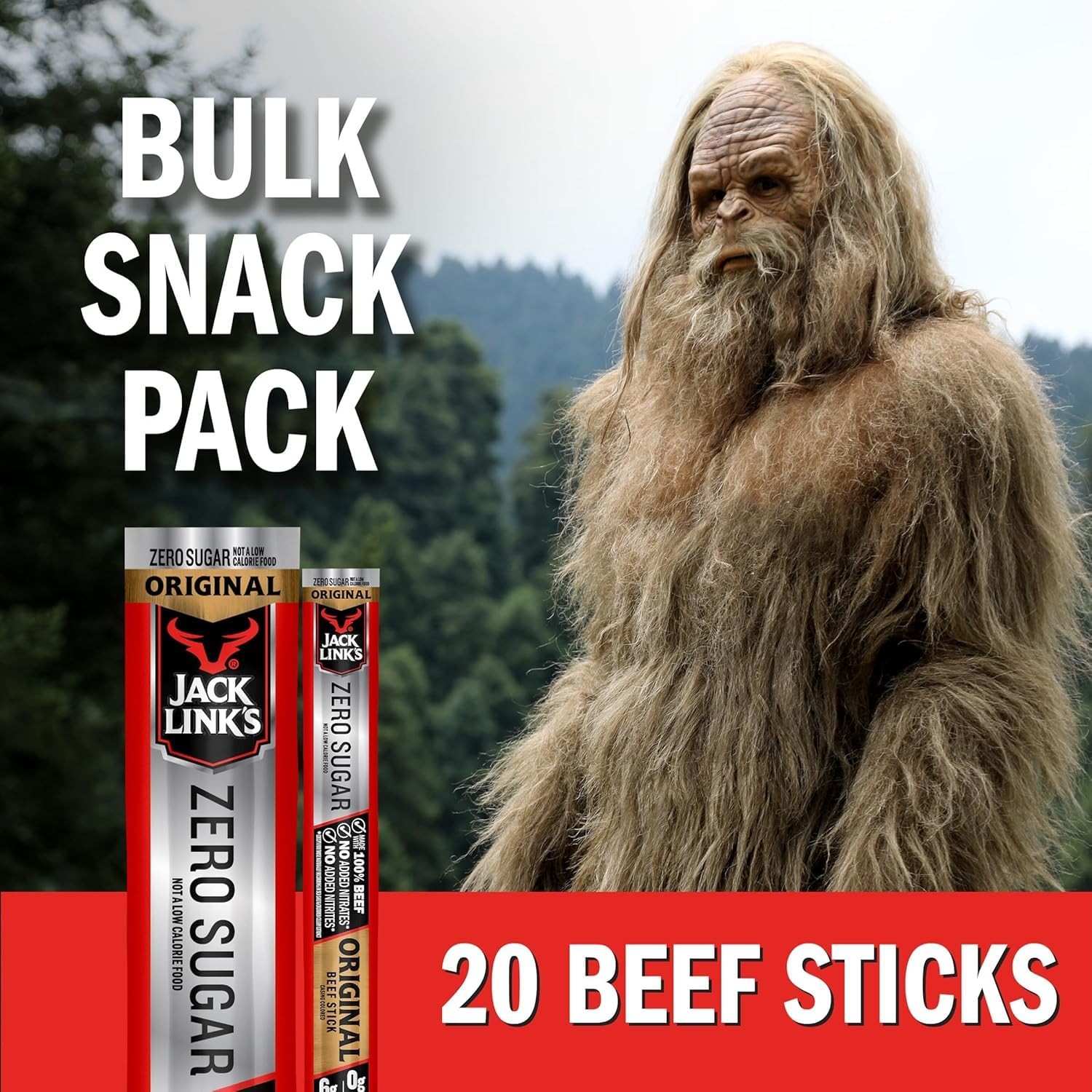 Original Zero Sugar Beef Sticks - (20 Pack) 0.92 oz Meat Sticks - Ready to Ea...